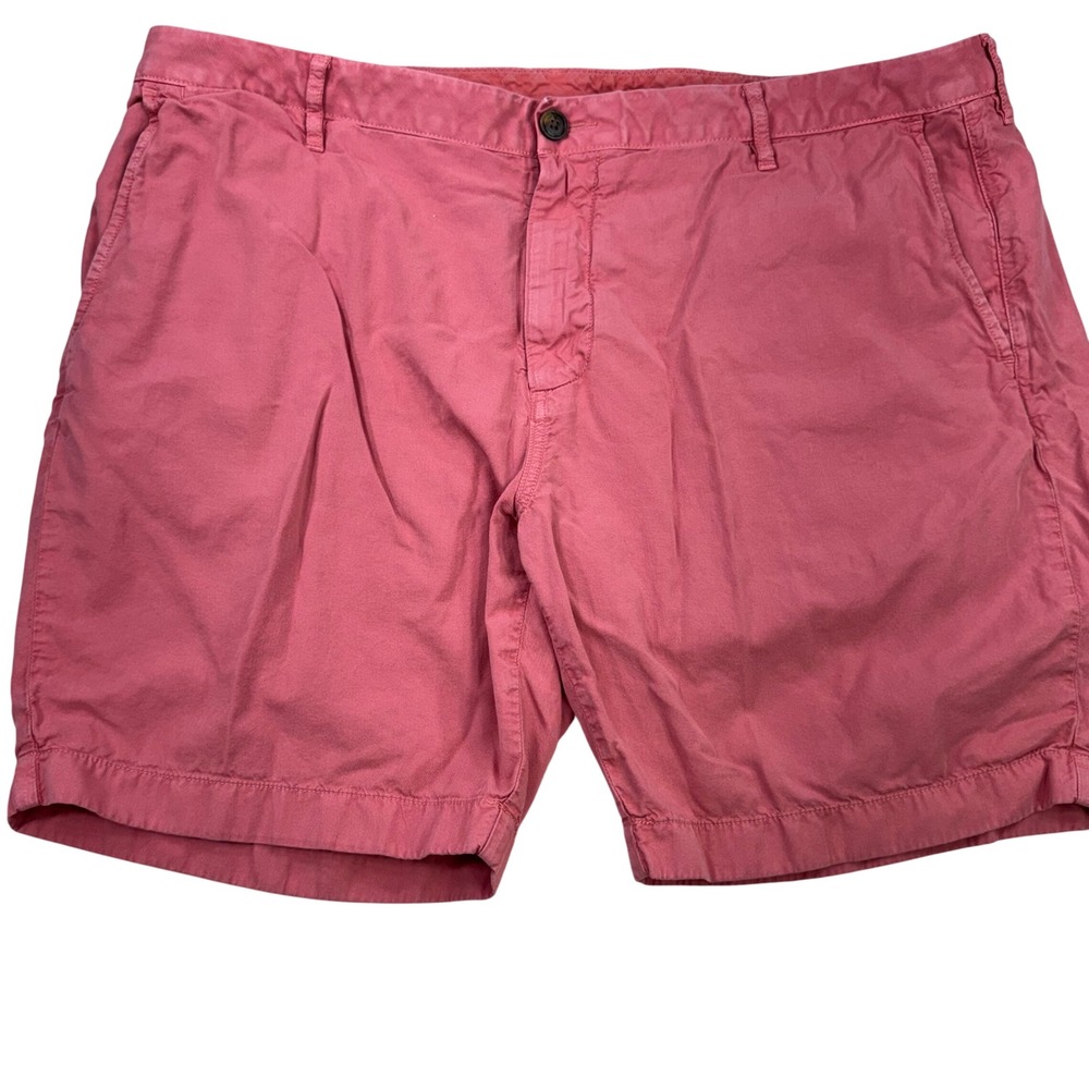 Faherty Men Chino Cotton/Tencel Blend Shorts In Nantucket Red Size 40 8" Inseam